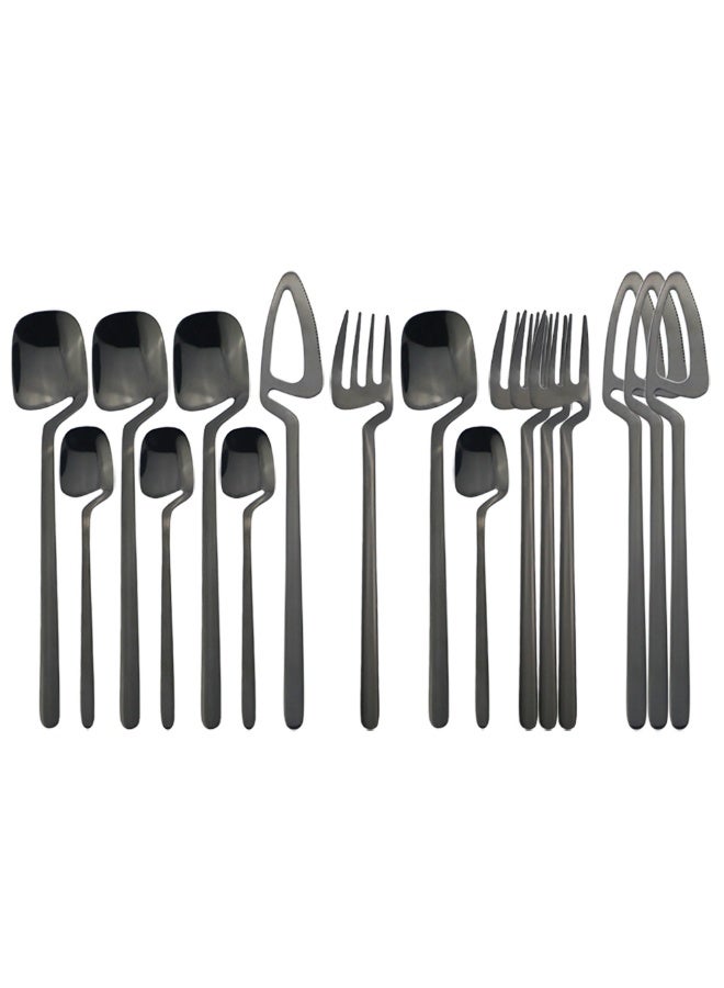 16-Piece Flatware Set Satin Finish For 4 Knives / Forks Spoons Included Dishwasher Safe - Image 1